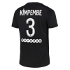 Men's Replica KIMPEMBE #3 PSG Third Away Soccer Jersey Shirt 2021/22 Nike