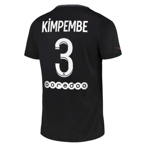 Men's Replica KIMPEMBE #3 PSG Third Away Soccer Jersey Shirt 2021/22 Nike