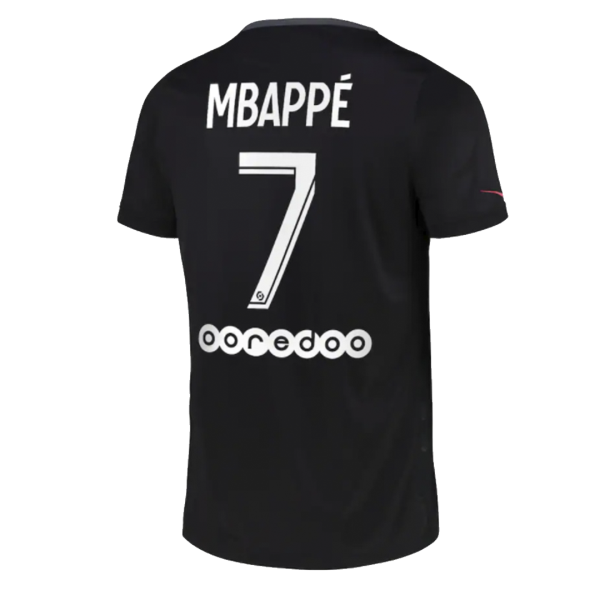 Men's Replica MBAPPÉ #7 PSG Third Away Soccer Jersey Shirt 2021/22 Nike