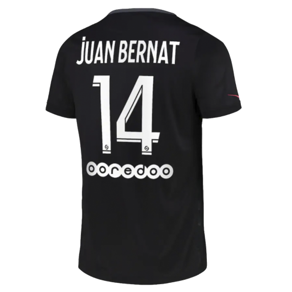 Men's Replica JUAN BERNAT #14 PSG Third Away Soccer Jersey Shirt 2021/22 Nike