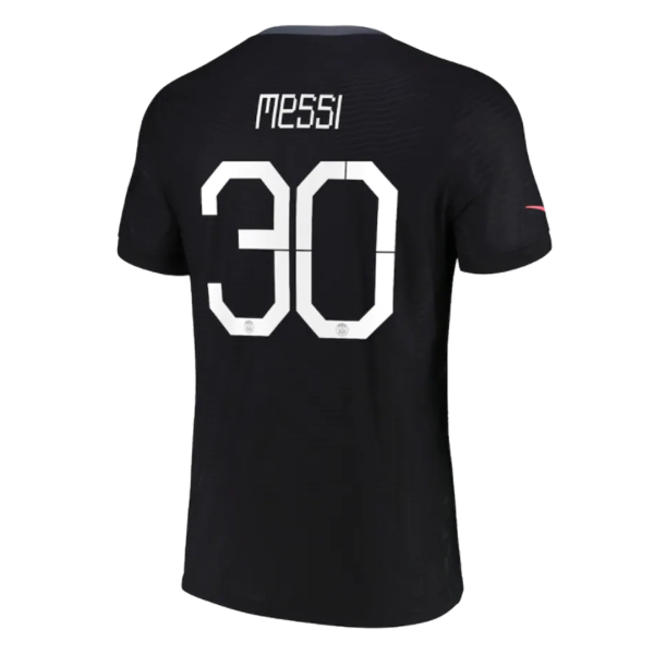 UCL Men's Authentic Messi #30 PSG Third Away Soccer Jersey Shirt 2021/22 Nike