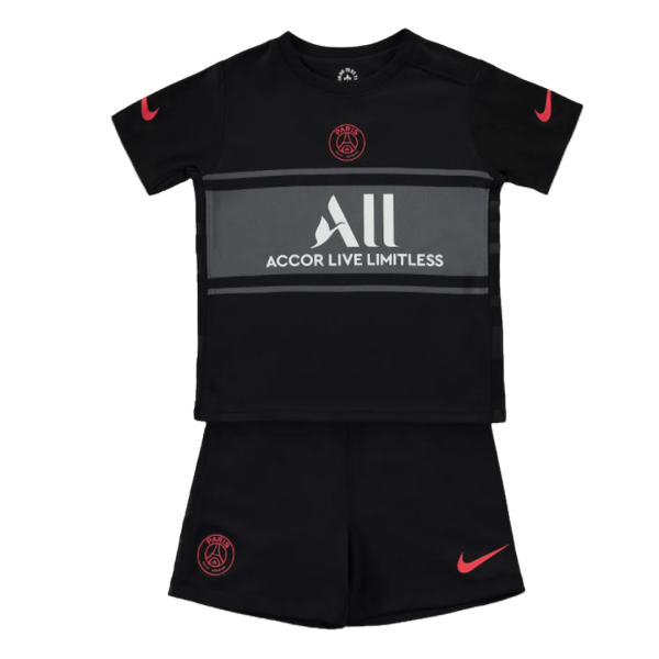 Kids PSG Third Away Soccer Jersey Kit (Jersey+Shorts) 2021/22 Nike