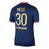 Men's Replica Messi #30 Ballon d'Or Special Gold Font PSG Home Soccer Jersey Shirt 2021/22 Jordan