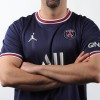 Men's Replica Messi #30 Ballon d'Or Special Gold Font PSG Home Soccer Jersey Shirt 2021/22 Jordan