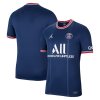 Men's Replica Messi #30 Ballon d'Or Special Gold Font PSG Home Soccer Jersey Shirt 2021/22 Jordan