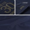 Men's Replica Messi #30 Ballon d'Or Special Gold Font PSG Home Soccer Jersey Shirt 2021/22 Jordan