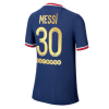 Men's Authentic Messi #30 Ballon d'Or Special Gold Font PSG Home Soccer Jersey Shirt 2021/22 Jordan