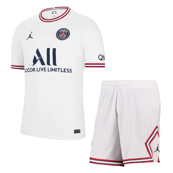 Men's Replica PSG Fourth Away Soccer Jersey Kit (Jersey+Shorts) 2021/22 Jordan