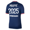 Men's Replica MBAPPÉ #2025 PSG Home Soccer Jersey Shirt 2021/22 Jordan