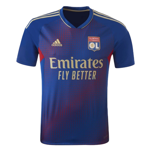 Men's Replica Olympique Lyonnais Fourth Away Soccer Jersey Shirt 2022/23 Adidas