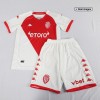 Kids AS Monaco FC Home Soccer Jersey Kit (Jersey+Shorts) 2022/23 Kappa