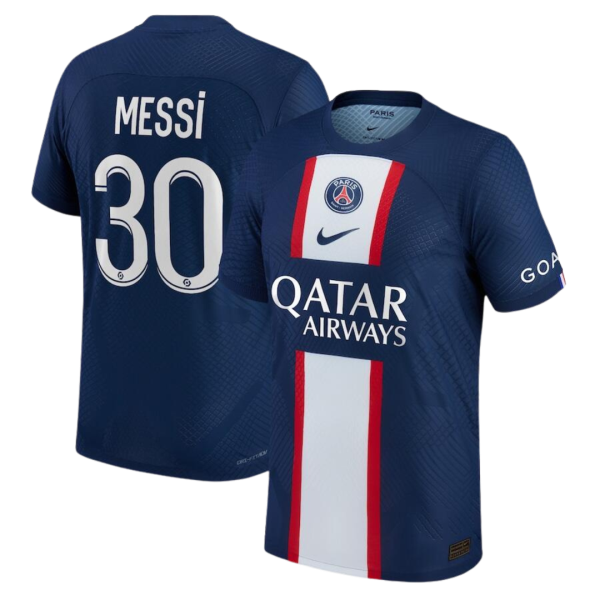 Men's Authentic Messi #30 PSG Home Soccer Jersey Shirt 2022/23 Nike