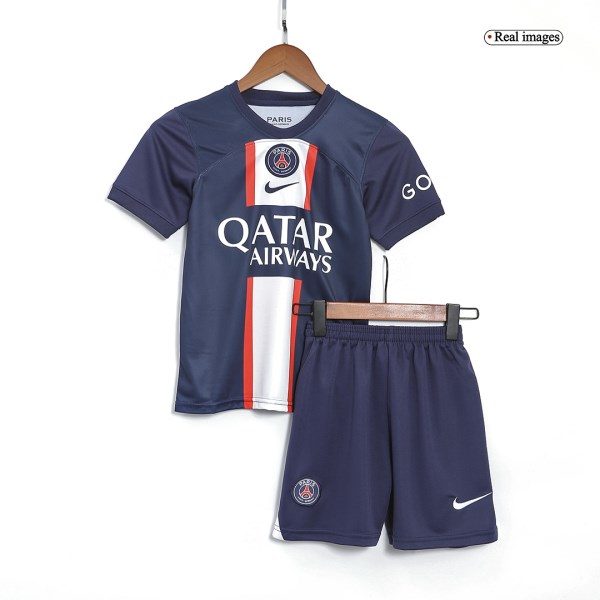 Kids PSG Home Soccer Jersey Kit (Jersey+Shorts) 2022/23 Nike