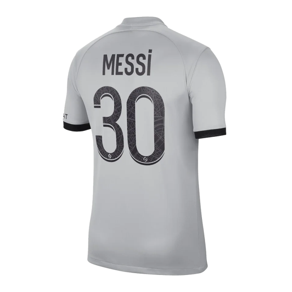 Men's Replica Messi #30 PSG Away Soccer Jersey Shirt 2022/23 Jordan