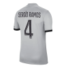 Men's Replica SERGIO RAMOS #4 PSG Away Soccer Jersey Shirt 2022/23 Jordan