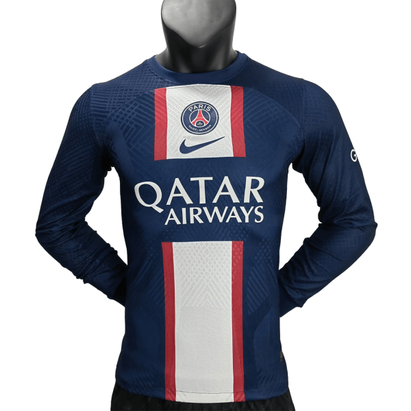 Men's Authentic PSG Home Soccer Long Sleeves Jersey Shirt 2022/23 Nike