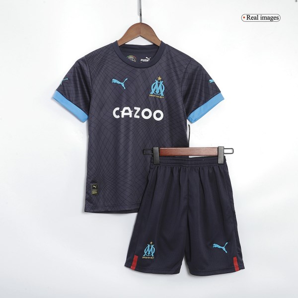 Kids Marseille Away Soccer Jersey Kit (Jersey+Shorts) 2022/23 Puma