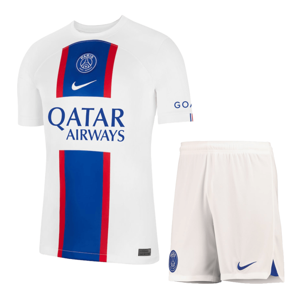 Men's Replica PSG Third Away Soccer Jersey Kit (Jersey+Shorts) 2022/23 Nike