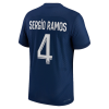 Men's Authentic SERGIO RAMOS #4 PSG Home Soccer Jersey Shirt 2022/23 Nike