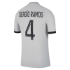 Men's Authentic SERGIO RAMOS #4 PSG Away Soccer Jersey Shirt 2022/23 Jordan