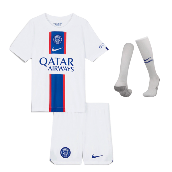 Kids PSG Third Away Soccer Jersey Whole Kit (Jersey+Shorts+Socks) 2022/23 Nike
