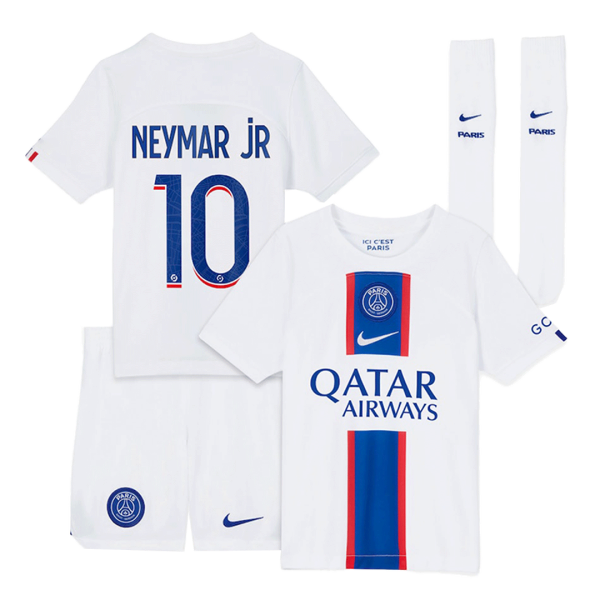 Kids NEYMAR JR #10 PSG Third Away Soccer Jersey Kit (Jersey+Shorts+Sockes) 2022/23 Nike