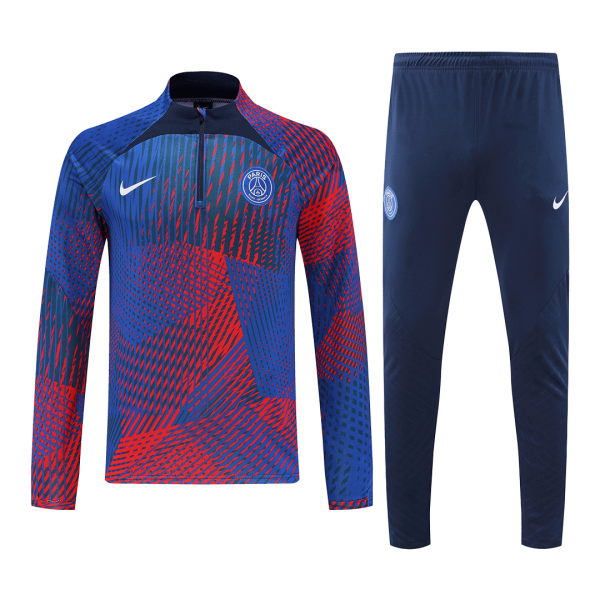 Men's PSG Zipper Tracksuit Sweat Shirt Kit (Top+Trousers) 2022/23 Nike
