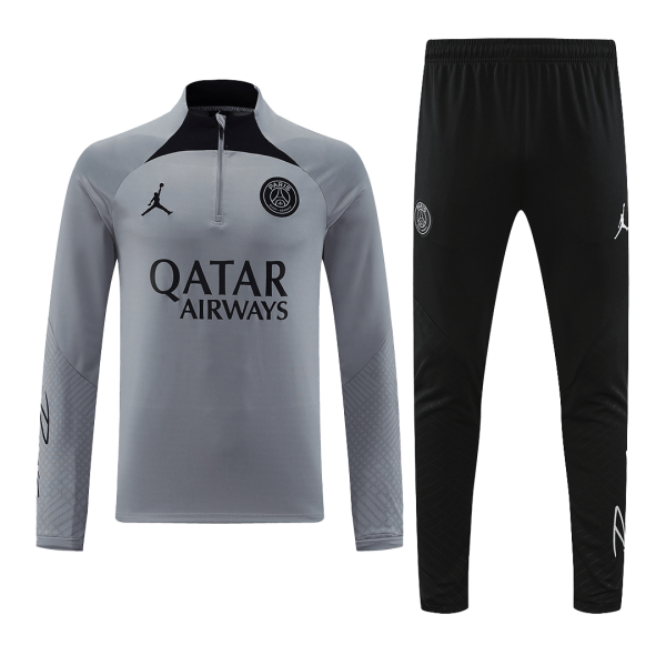Men's PSG Zipper Tracksuit Sweat Shirt Kit (Top+Trousers) 2022/23 Jordan