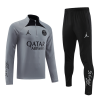 Men's PSG Zipper Tracksuit Sweat Shirt Kit (Top+Trousers) 2022/23 Jordan