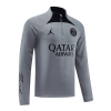 Men's PSG Zipper Tracksuit Sweat Shirt Kit (Top+Trousers) 2022/23 Jordan