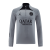 Men's PSG Zipper Tracksuit Sweat Shirt Kit (Top+Trousers) 2022/23 Jordan