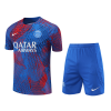 Men's Replica PSG Pre-Match Pre-Match Soccer Jersey Kit (Jersey+Shorts) 2022 Nike