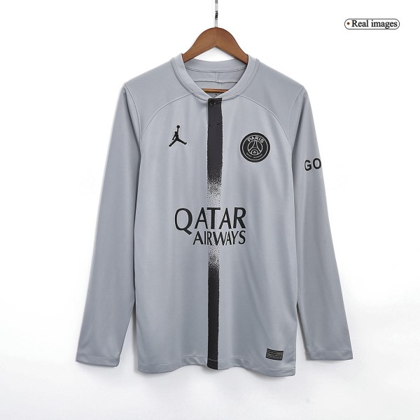 Men's Replica PSG Third Away Long Sleeves Soccer Jersey Shirt 2022/23 Jordan