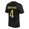 Men's Replica SERGIO RAMOS #4 PSG Fourth Away Soccer Jersey Shirt 2022/23 Jordan