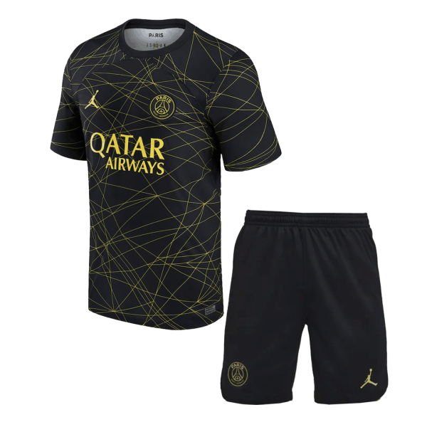 Men's Replica PSG Fourth Away Soccer Jersey Kit (Jersey+Shorts) 2022/23 Jordan