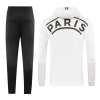 20/21 PSG White Hoodie Training Kit(Jacket+Trouser) | PSG