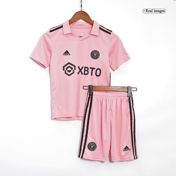 Kids Inter Miami CF Home Soccer Jersey Kit (Jersey+Shorts) 2022 Adidas