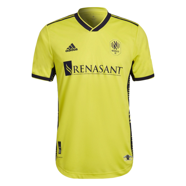 Men's Authentic Nashville SC Home Soccer Jersey Shirt 2022 Adidas