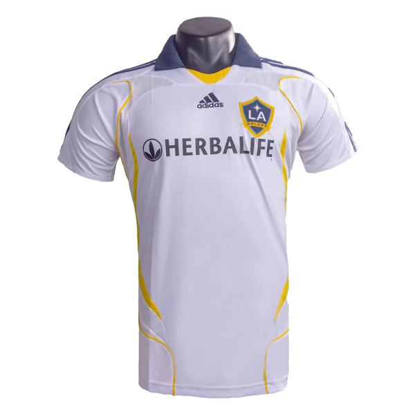 Men's Retro 2007 LA Galaxy Home Soccer Jersey Shirt Adidas