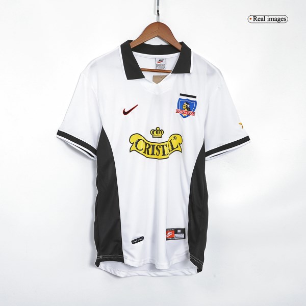 Men's Retro 1998 Colo Colo Home Soccer Jersey Shirt