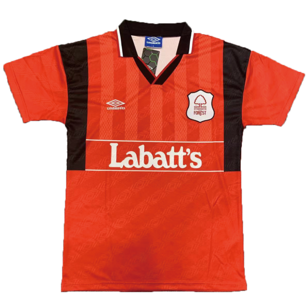 Men's Retro 1994/95 Nottingham Forest Home Soccer Jersey Shirt Umbro