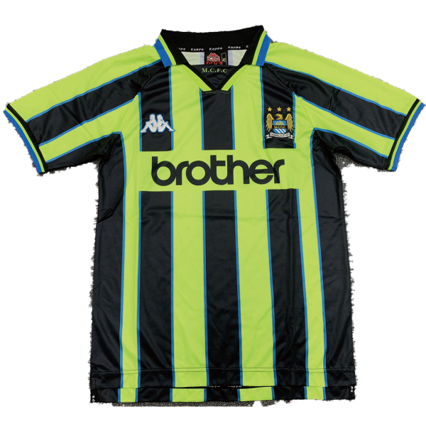 Men's Retro 1998/99 Manchester City Away Soccer Jersey Shirt Kappa