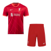 Men's Replica Liverpool Home Soccer Jersey Kit (Jersey+Shorts) 2021/22 Nike