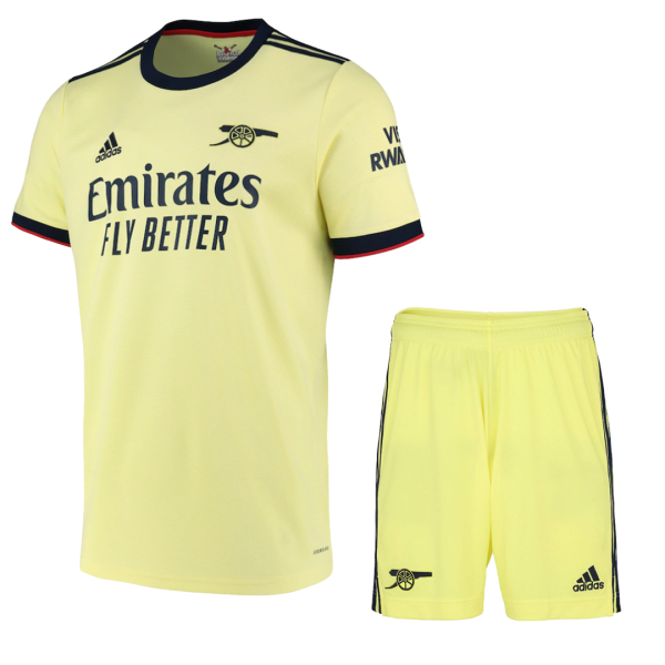 Men's Replica Arsenal Away Soccer Jersey Kit (Jersey+Shorts) 2021/22 Adidas
