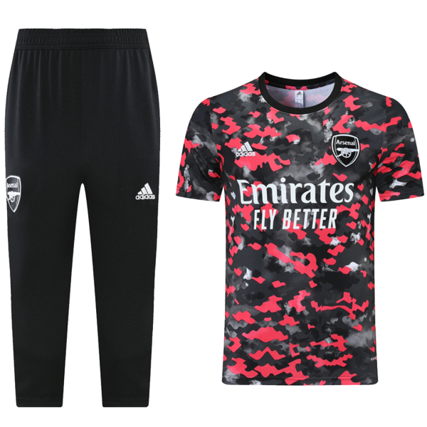 Men's Arsenal Soccer Training Kit (Top+3/4Pants) 2021/22 Adidas