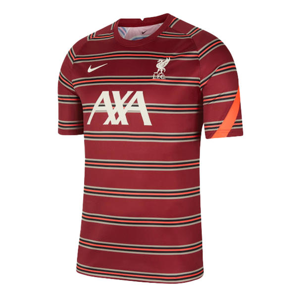 Men's Replica Liverpool Pre-Match Soccer Jersey Shirt 2021/22 Nike