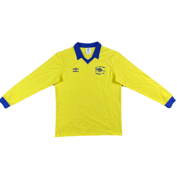 Men's Retro 1971 Replica Arsenal Away Long Sleeves Soccer Jersey Shirt Umbro