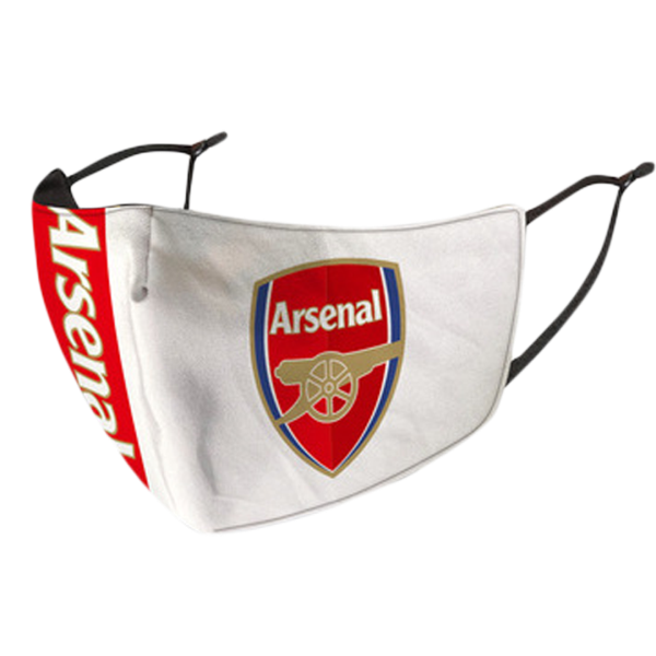 Arsenal Away Soccer Face Mask 01