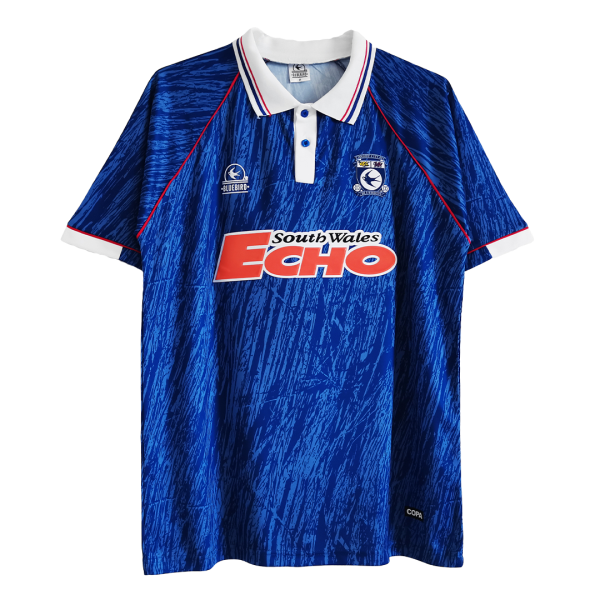 Men's Retro 1992/93 Cardiff City Home Soccer Jersey Shirt