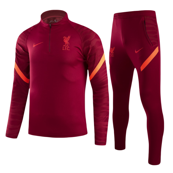 Kids Liverpool Zipper
Tracksuit Sweat Shirt Kit(Top+Pants) 2021/22 Nike